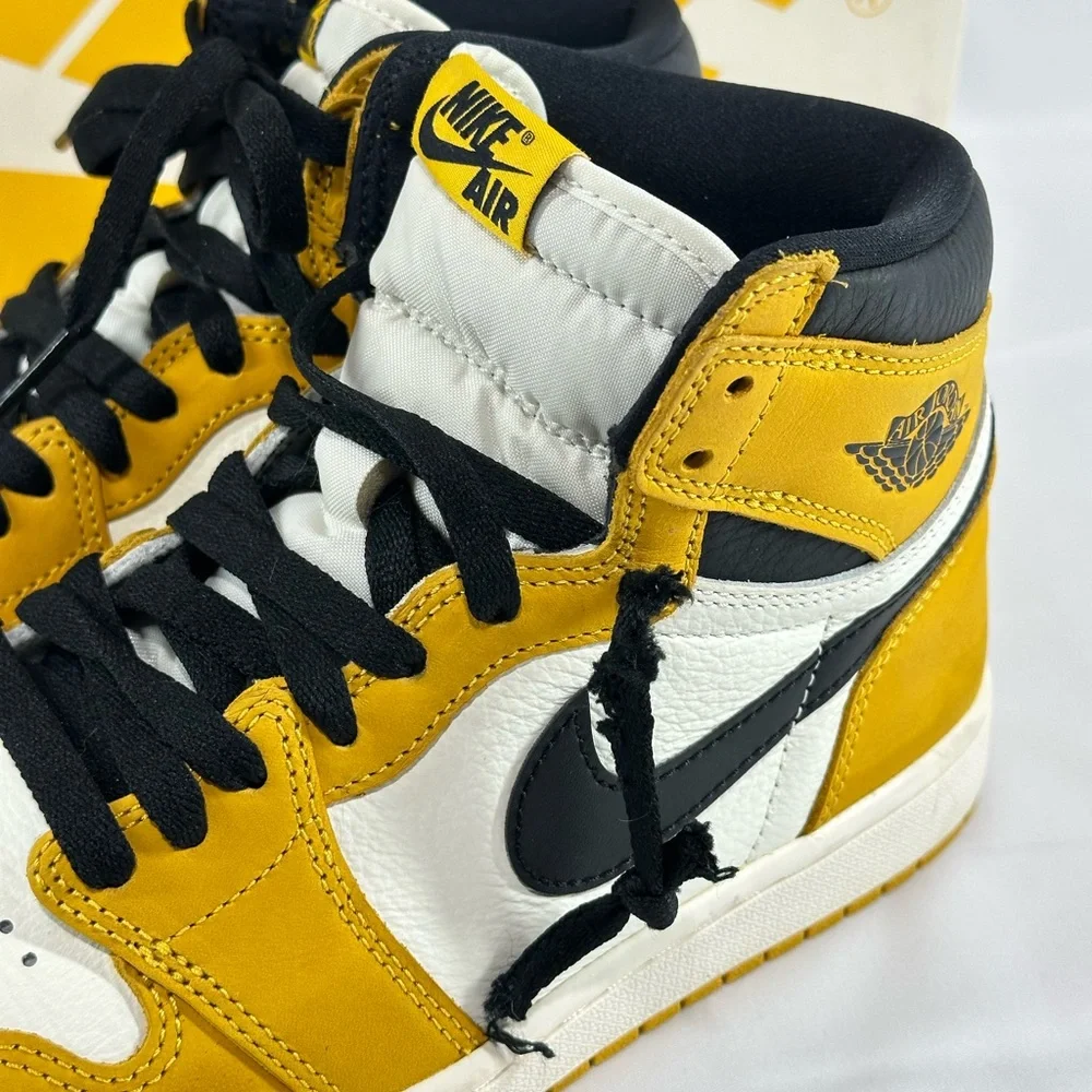 #113 Air Jordan 1 Retro High OG Yellow Ochre Men's shoes Size 7.5 DZ5485 701
